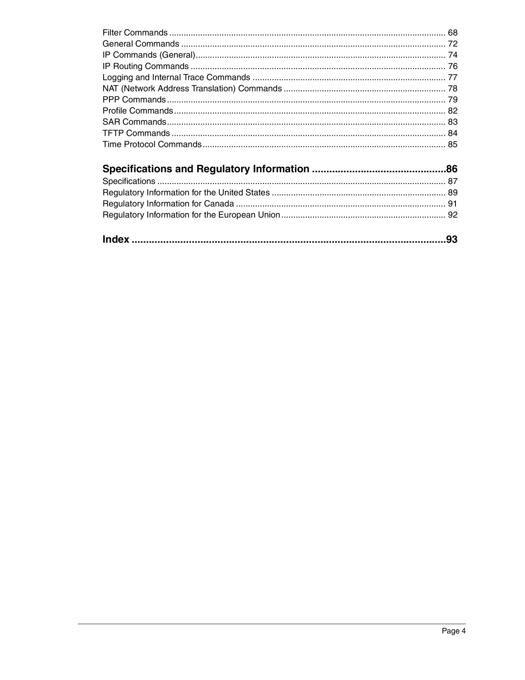 Eicon Networks 2440 manual Index 