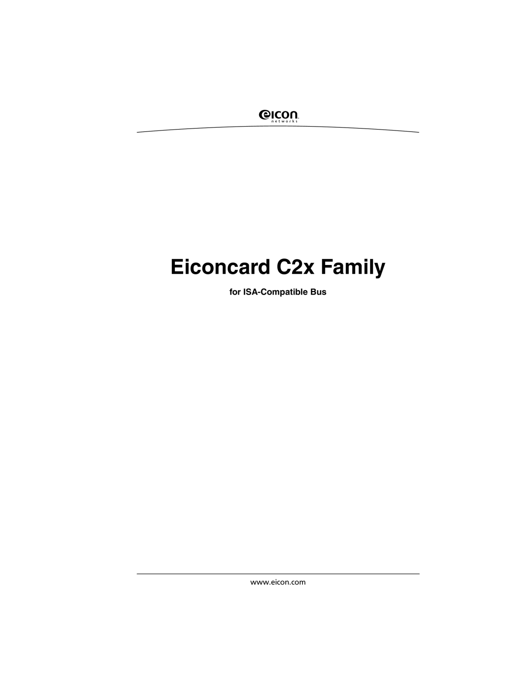 Eicon Networks manual Eiconcard C2x Family 