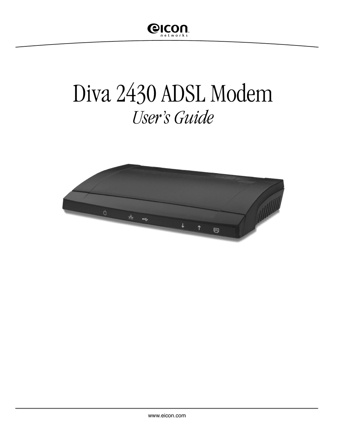 Eicon Networks manual Diva 2430 Adsl Modem 