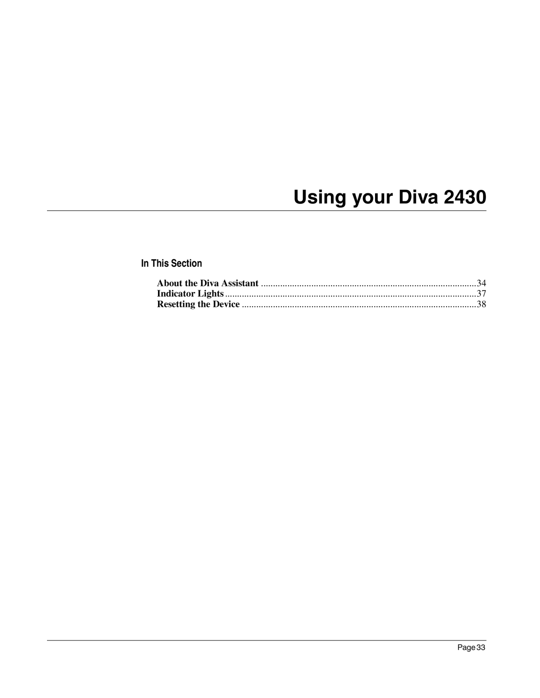 Eicon Networks Diva 2430 manual Using your Diva 