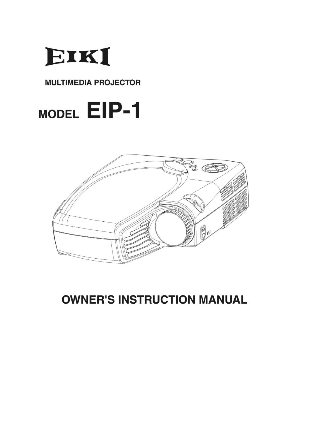 Eiki EIP-1 manual 