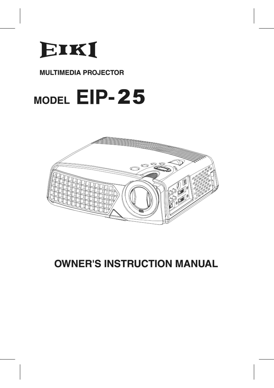 Eiki EIP-25 manual 