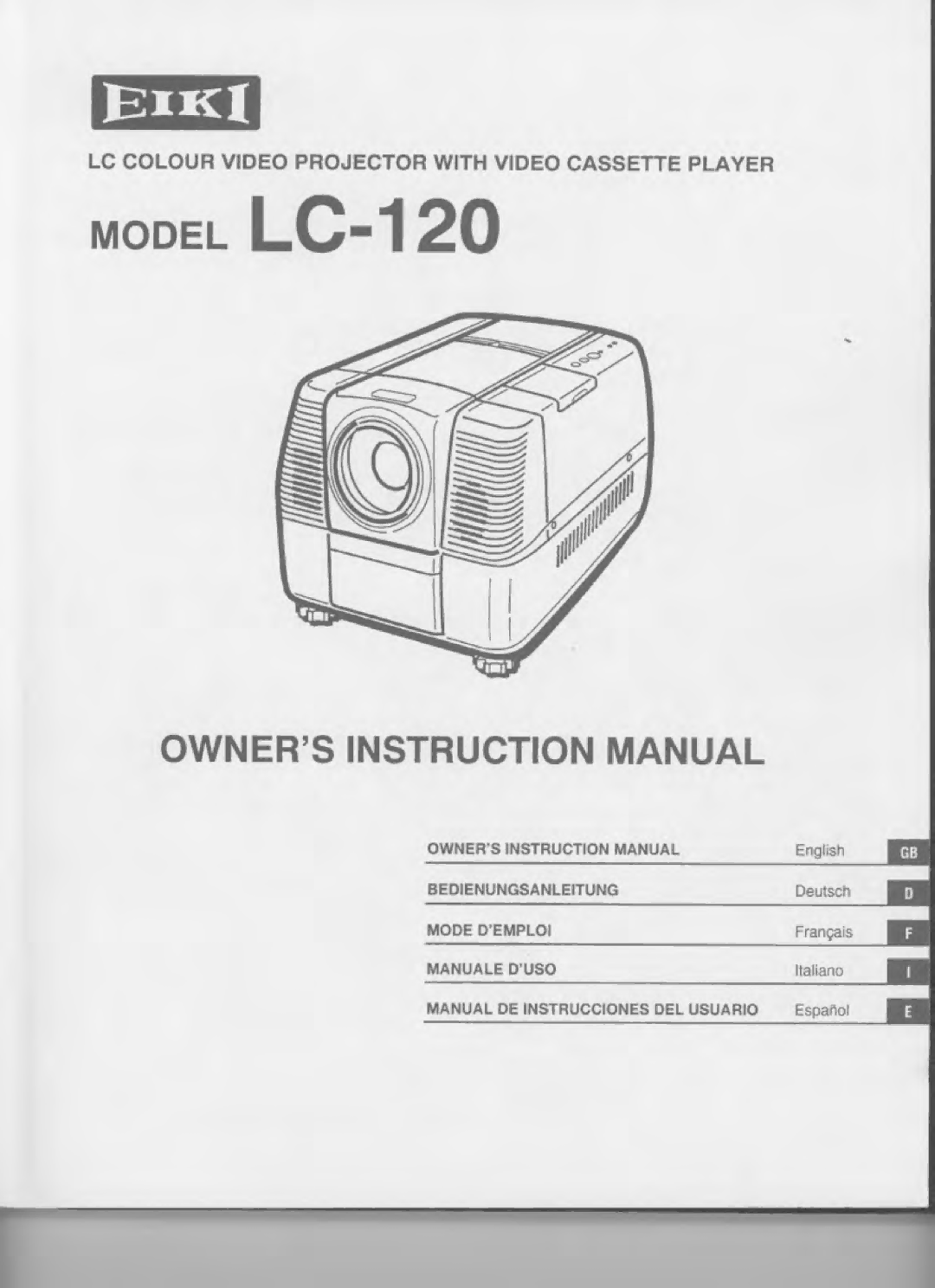 Eiki LC-120 manual 