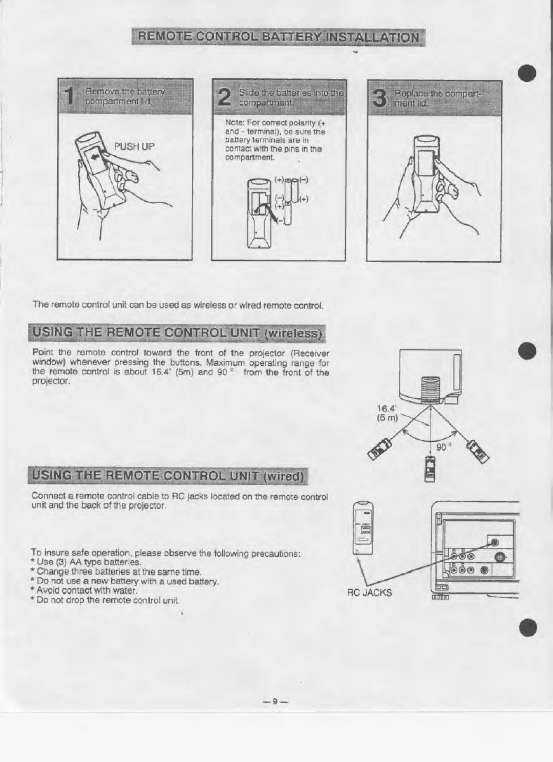 Eiki LC-180 manual 