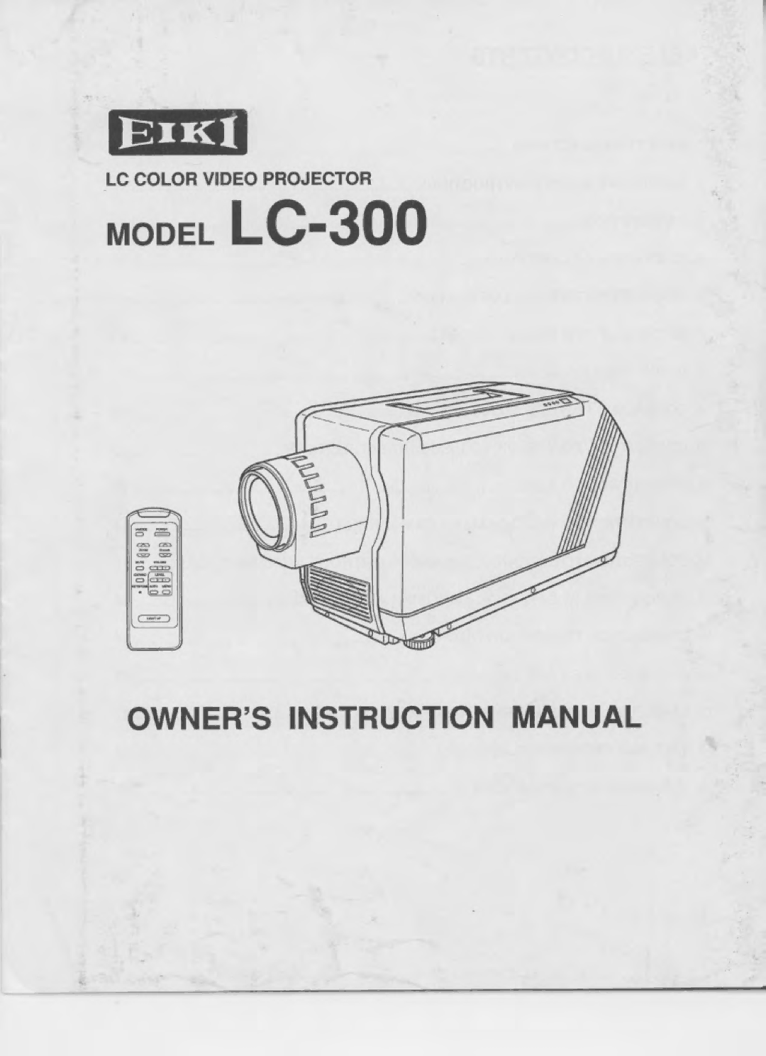 Eiki LC-300 manual 