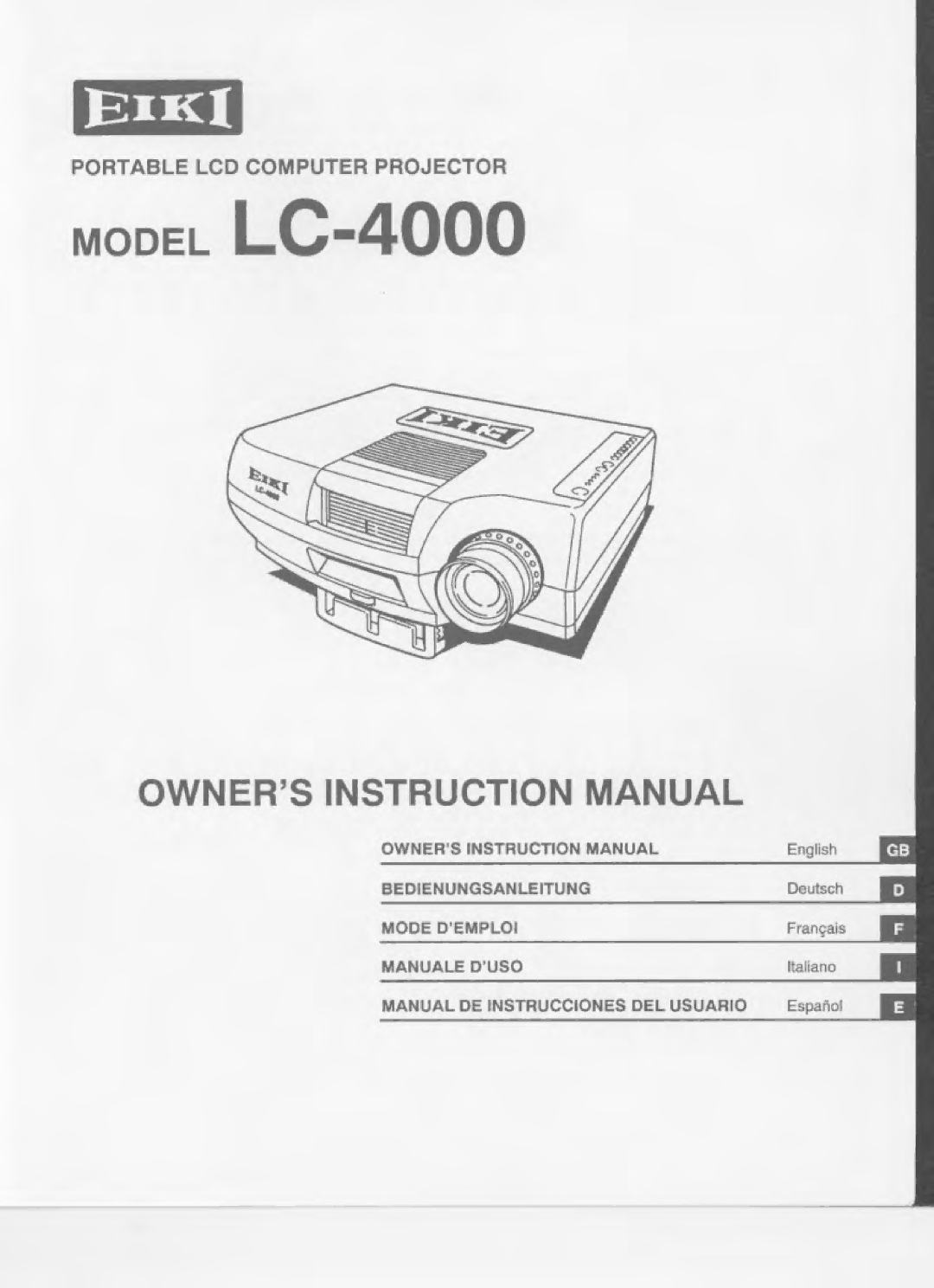 Eiki LC-4000 manual 