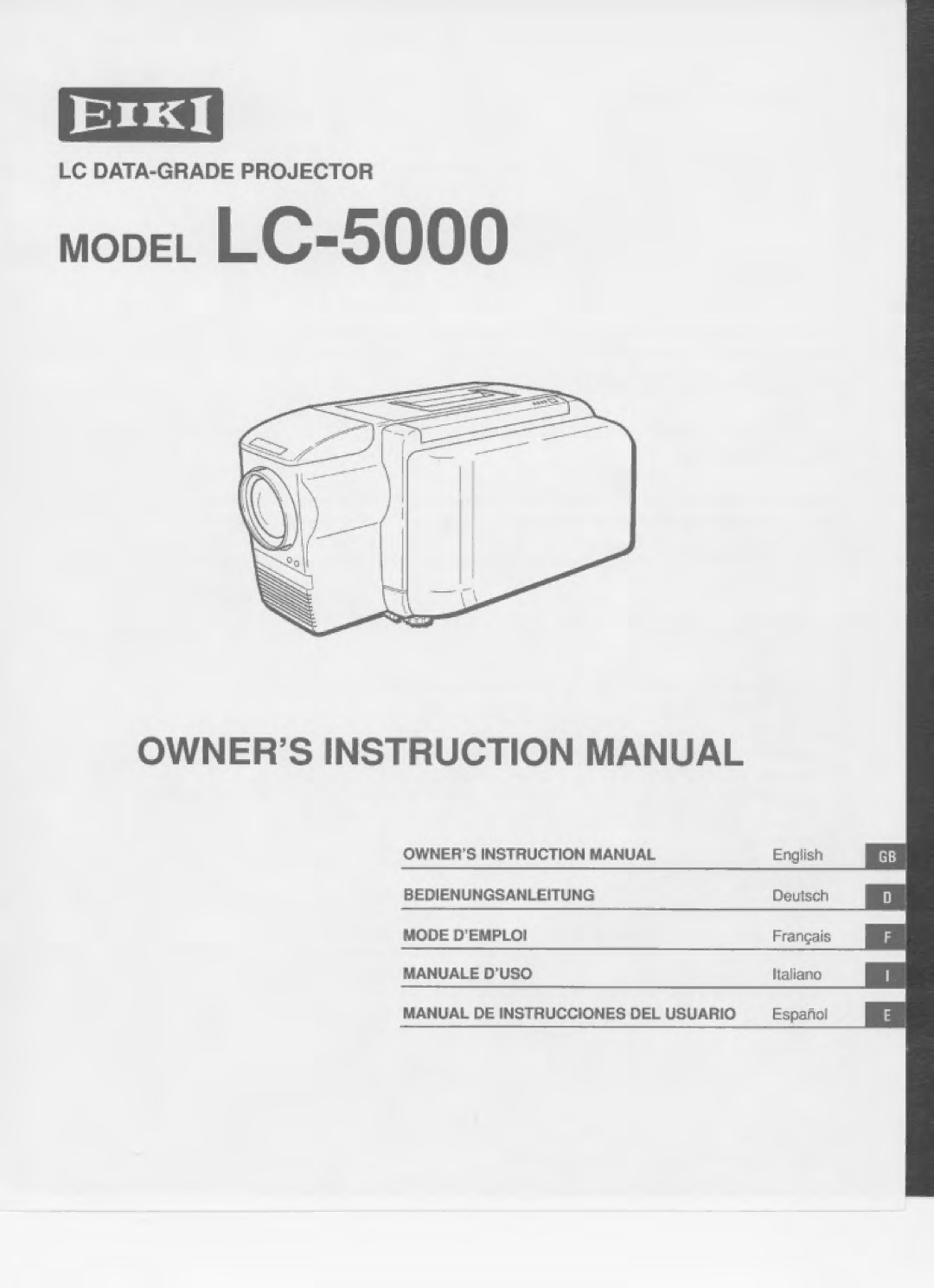 Eiki LC-5000 manual 