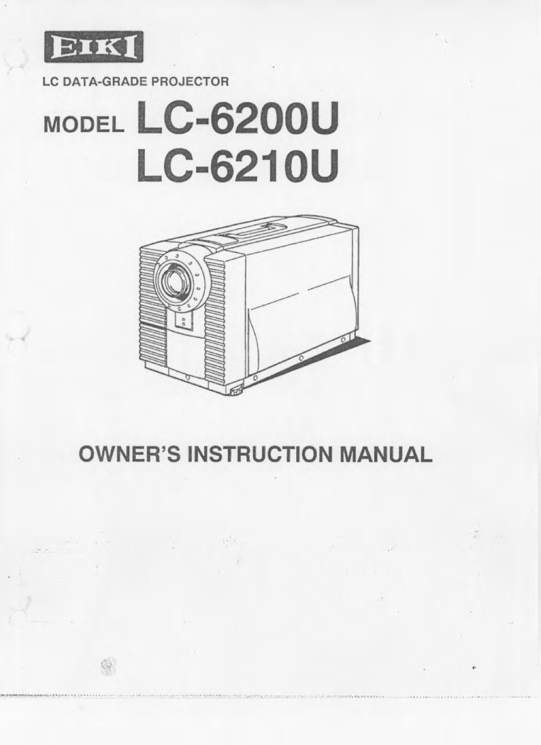 Eiki LC-6200U, LC-6210U manual 