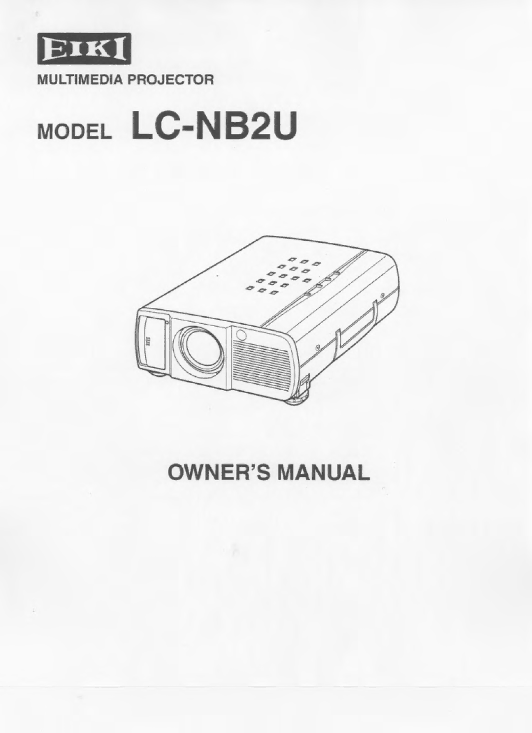 Eiki LC-NB2U manual 