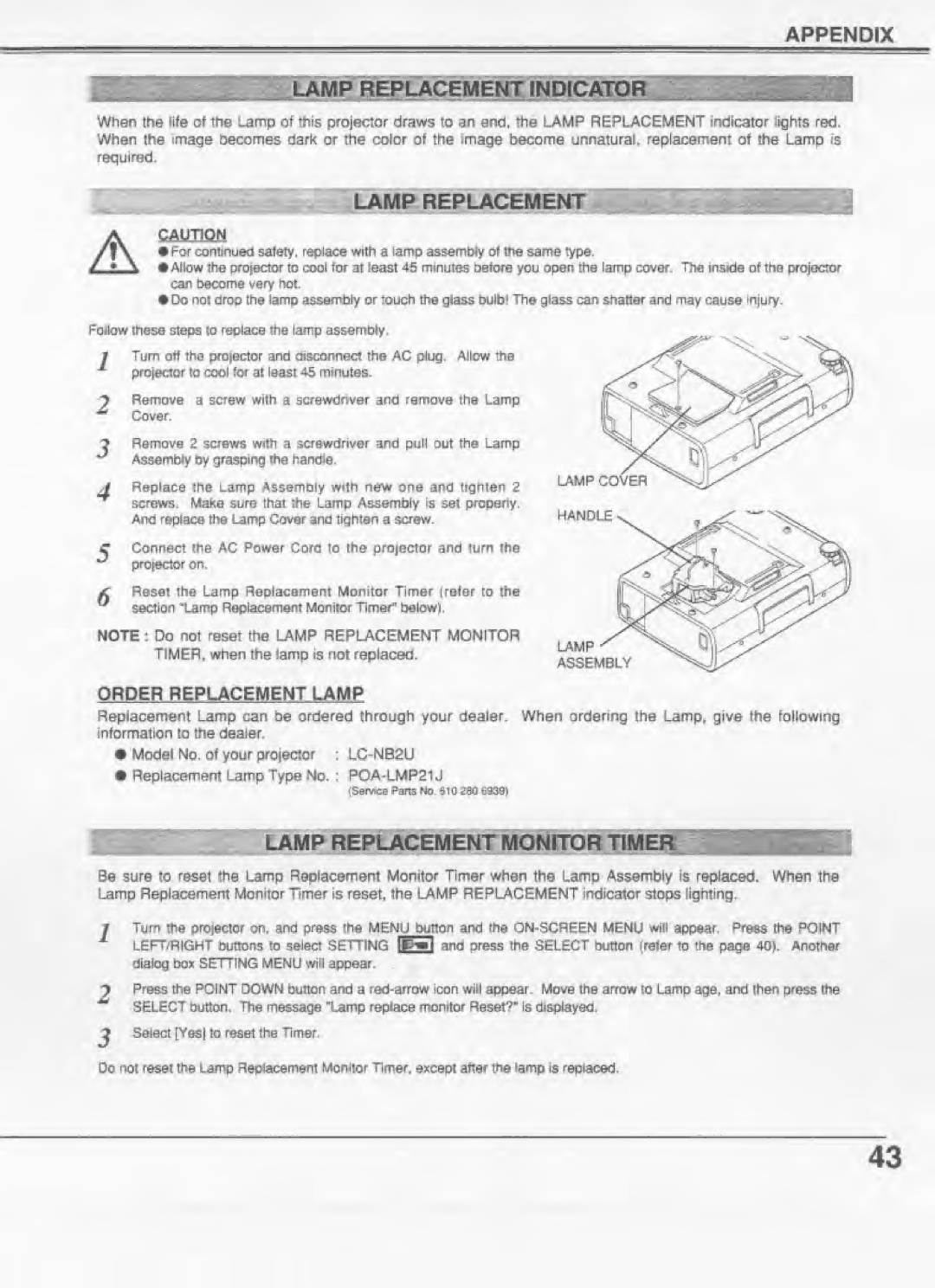 Eiki LC-NB2U manual 