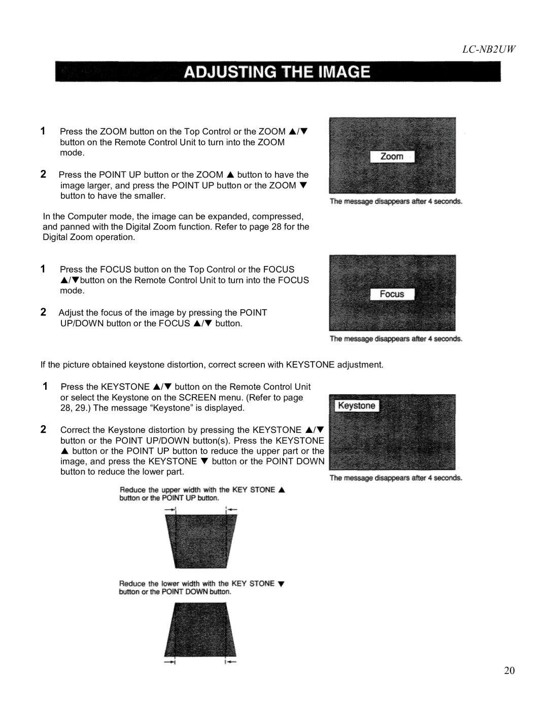 Eiki LC-NB2UW owner manual 