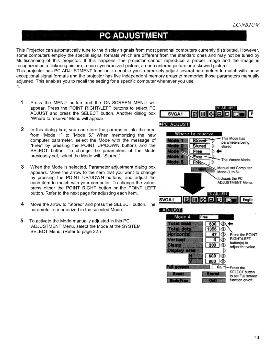 Eiki LC-NB2UW owner manual 