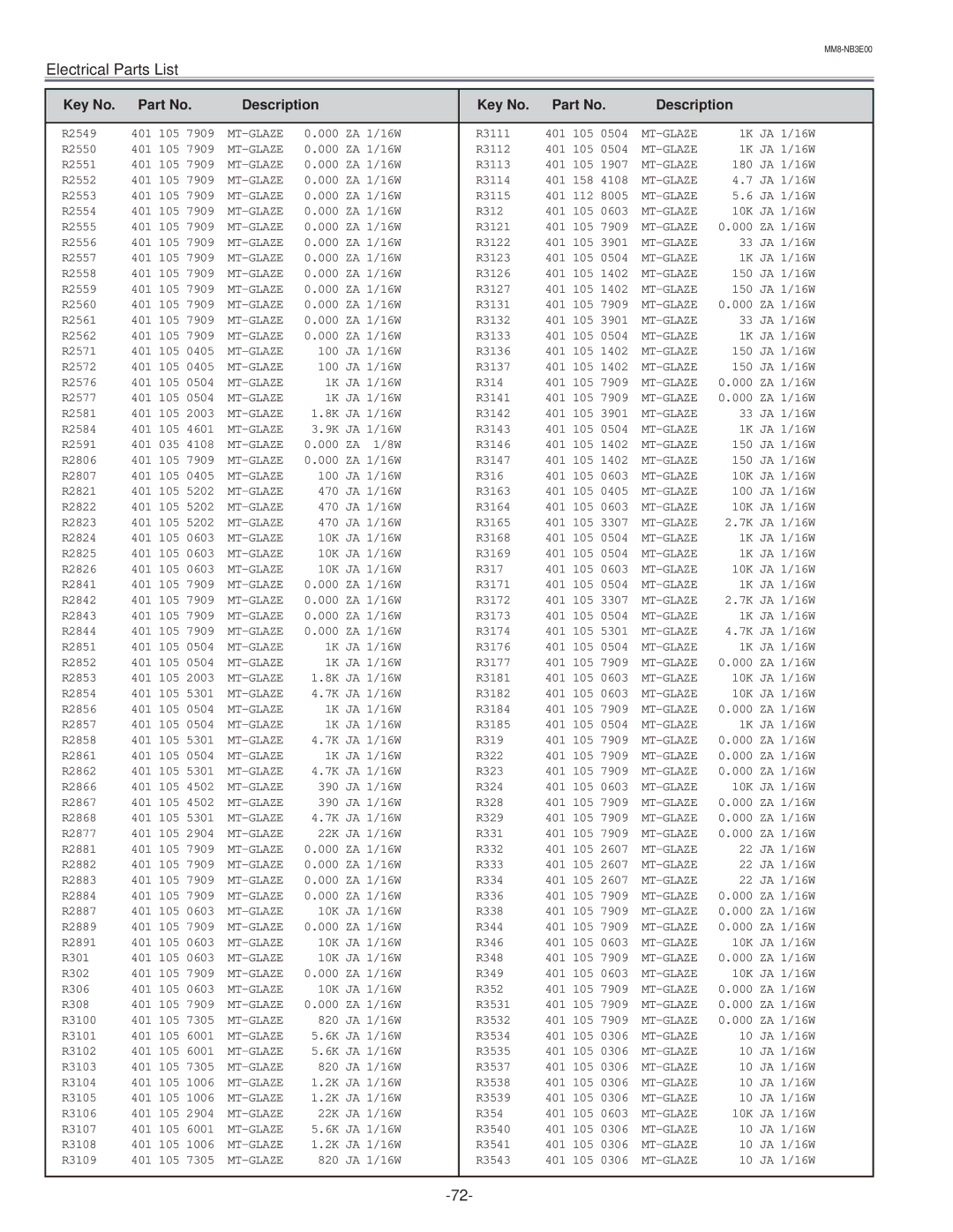 Eiki LC-NB3E service manual R2549 