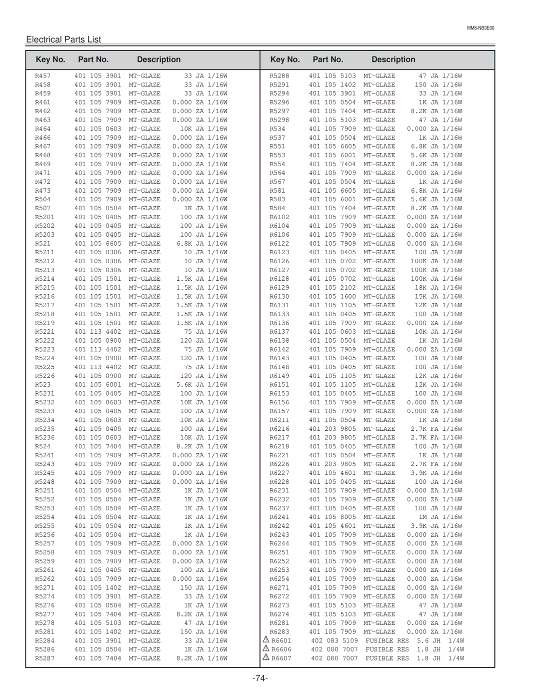 Eiki LC-NB3E service manual R457 