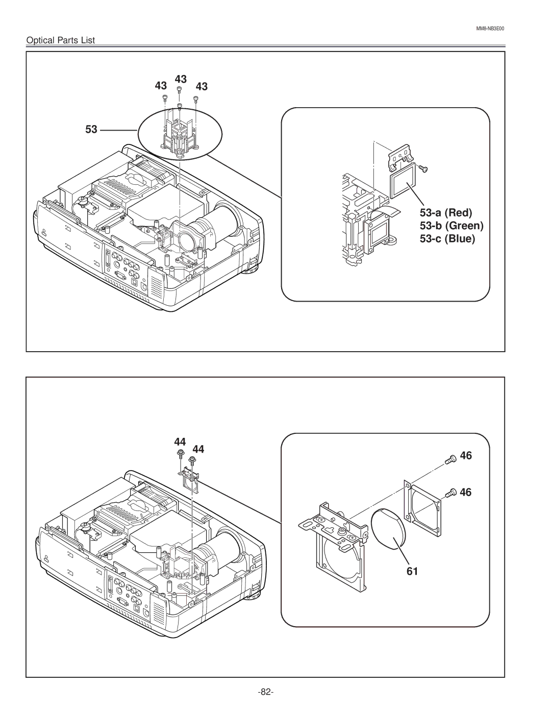 Eiki LC-NB3E service manual Red 