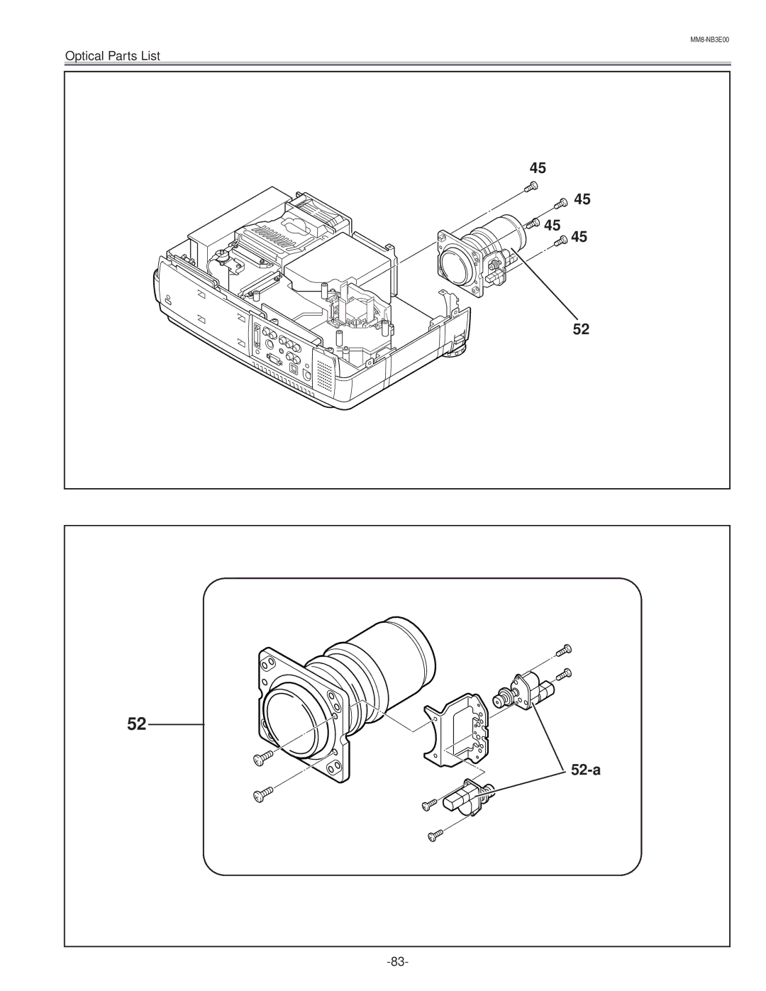 Eiki LC-NB3E service manual 52-a 