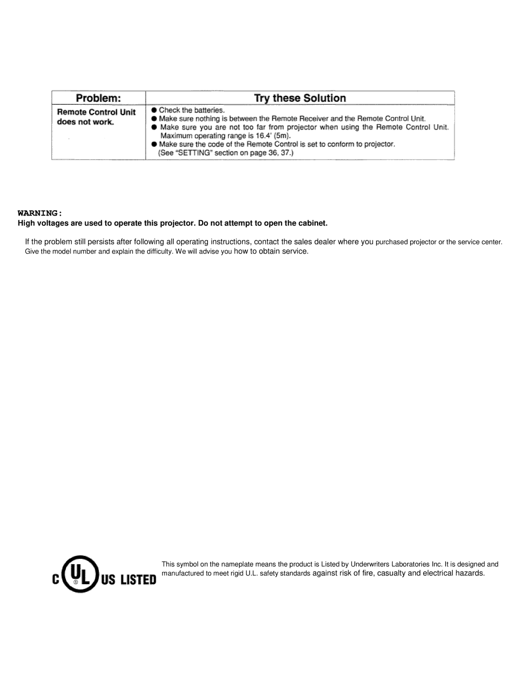 Eiki LC-VC1 owner manual 