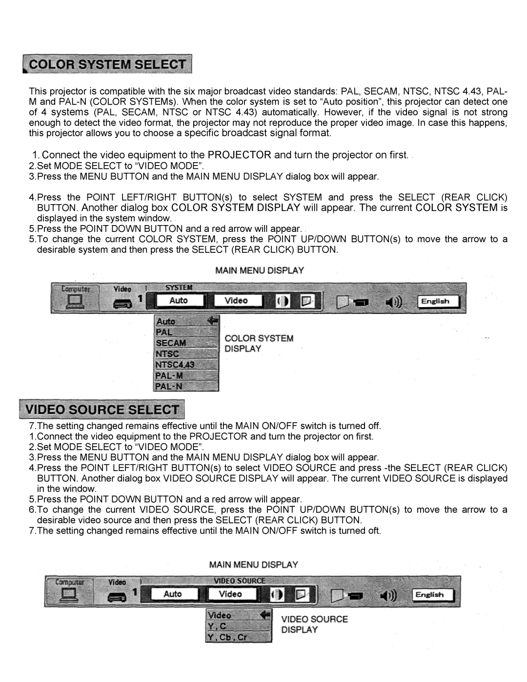 Eiki LC-X2UL instruction manual 