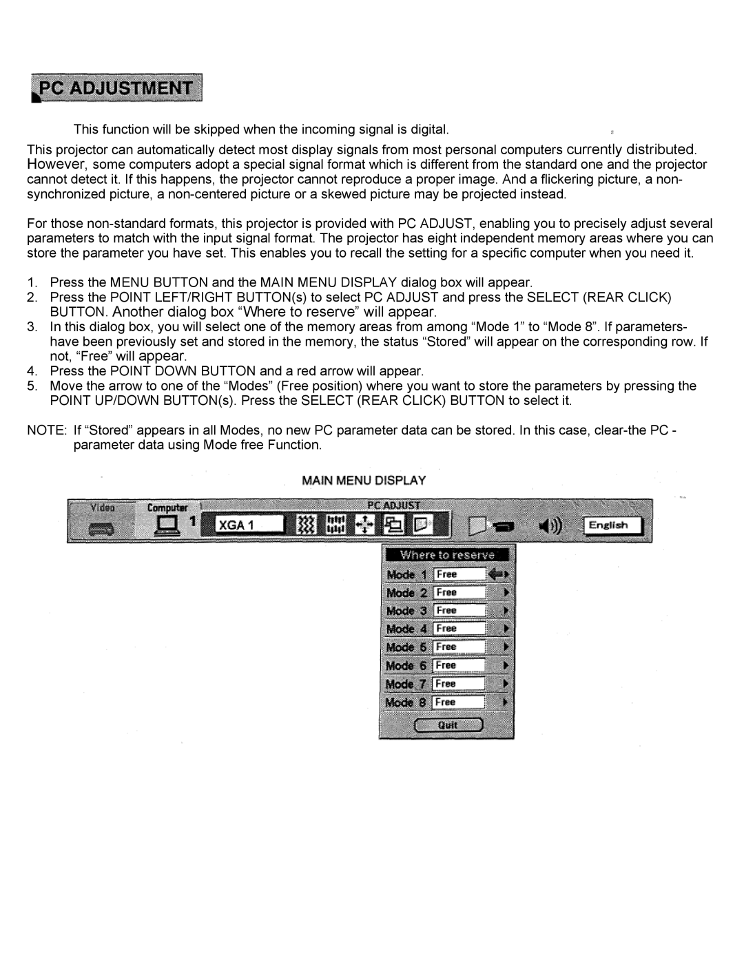 Eiki LC-X2UL instruction manual 