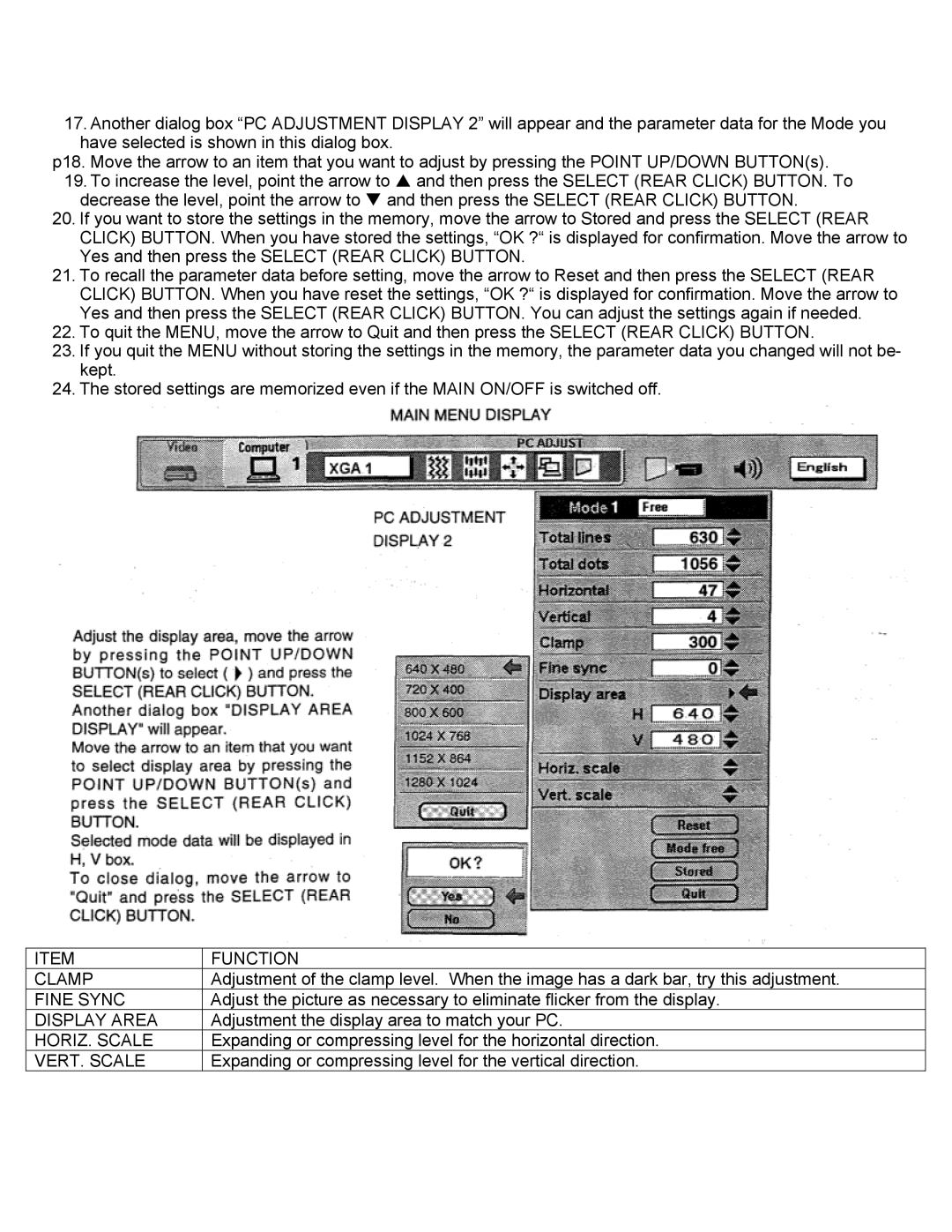 Eiki LC-X2UL instruction manual Function 