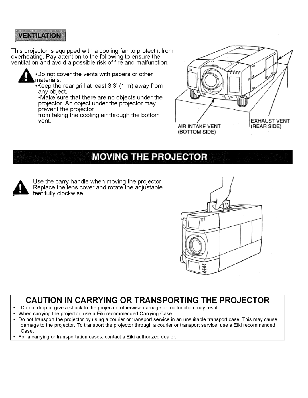 Eiki LC-X2UL instruction manual 