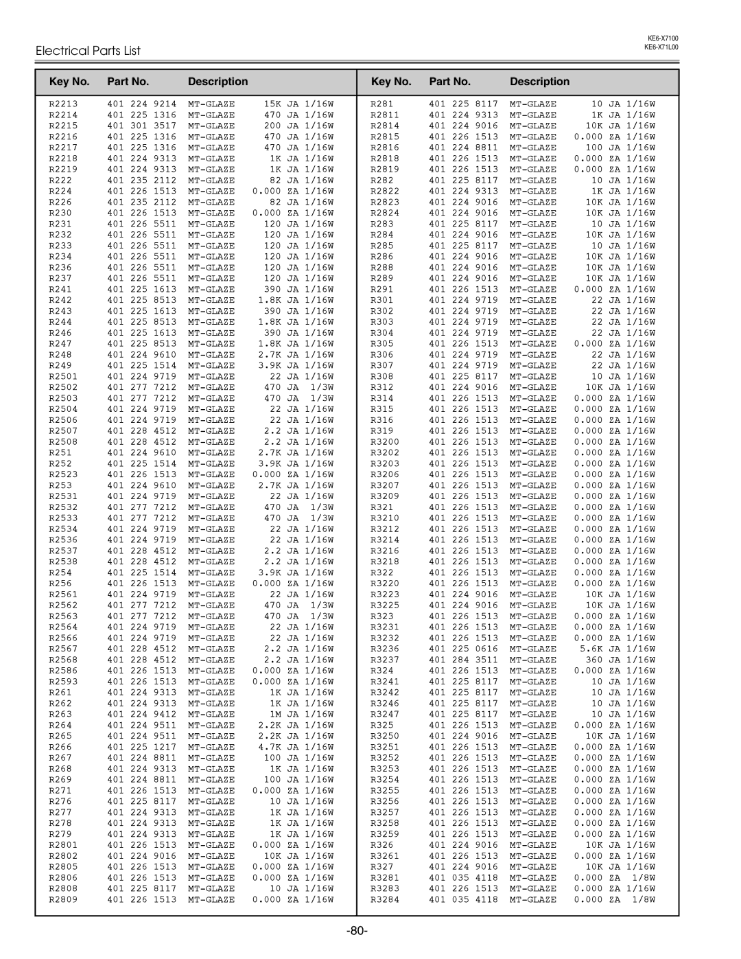 Eiki LC-X71 LC-X71L service manual R2213 