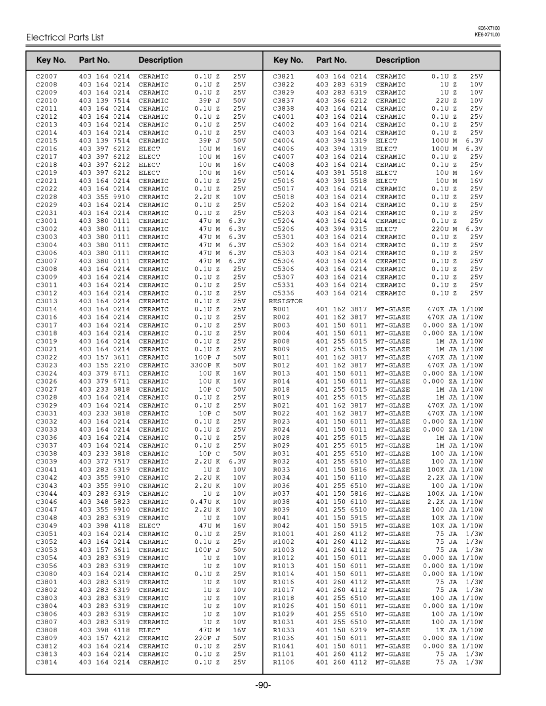 Eiki LC-X71 LC-X71L service manual C2007 