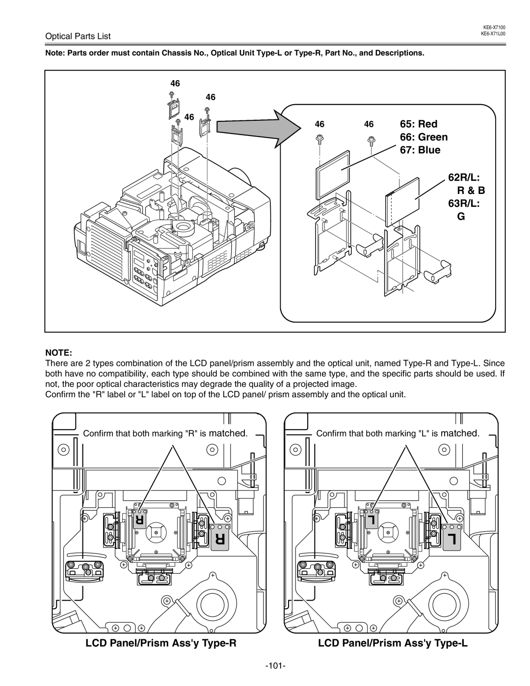 Eiki LC-X71 LC-X71L service manual 