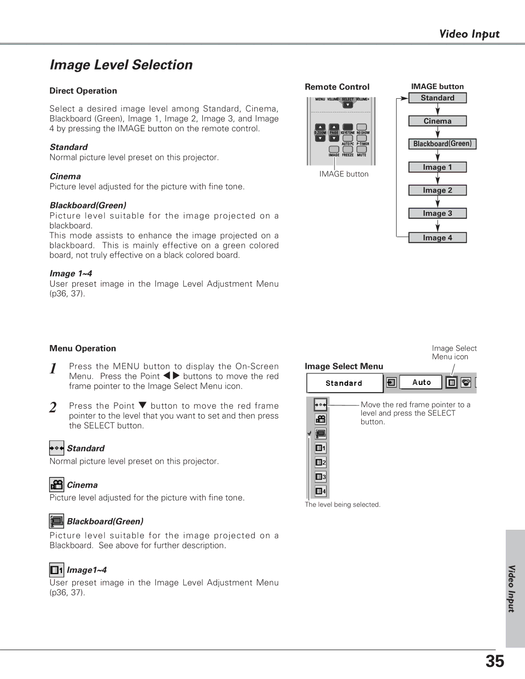 Eiki LC-XB28 owner manual Cinema, Image1~4 