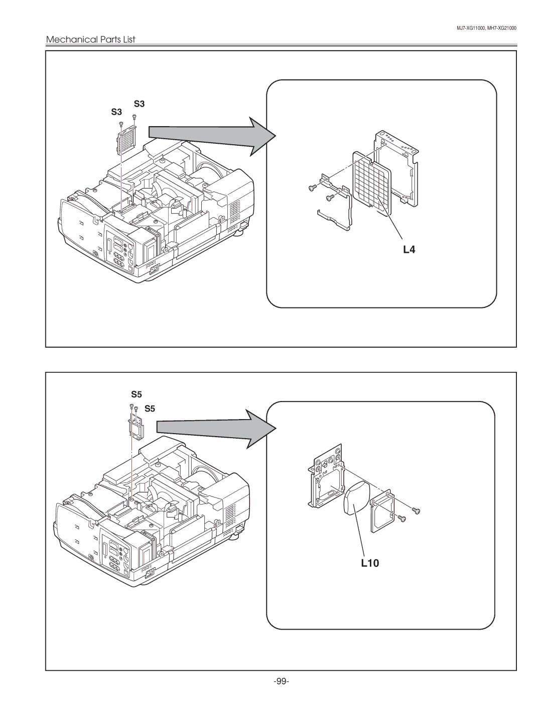 Eiki LC-XG210 service manual L10 