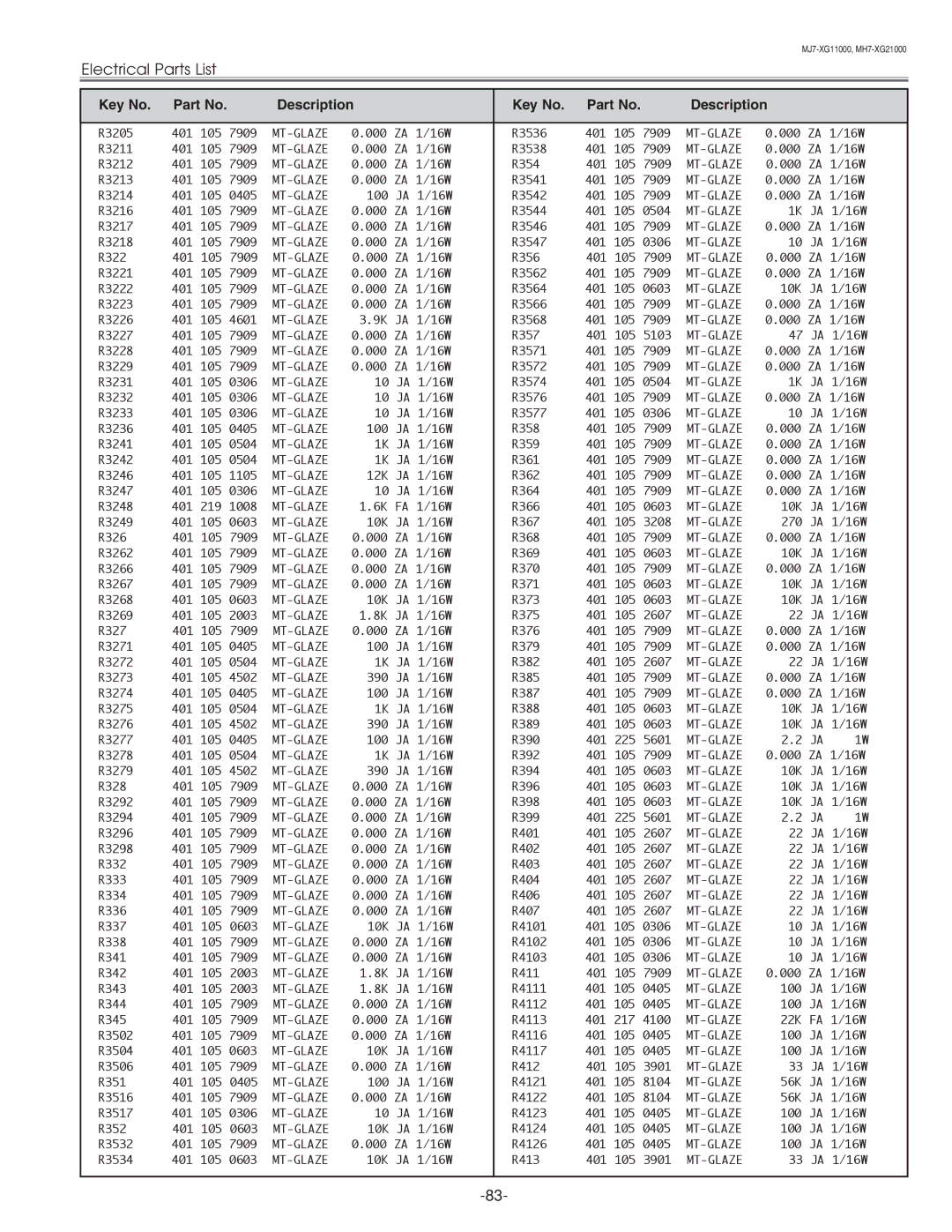 Eiki LC-XG210 service manual R3205 401 105 7909 