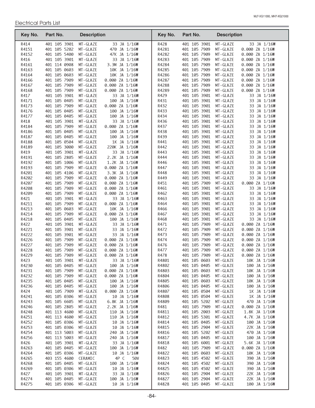 Eiki LC-XG210 service manual R414 401 3901 