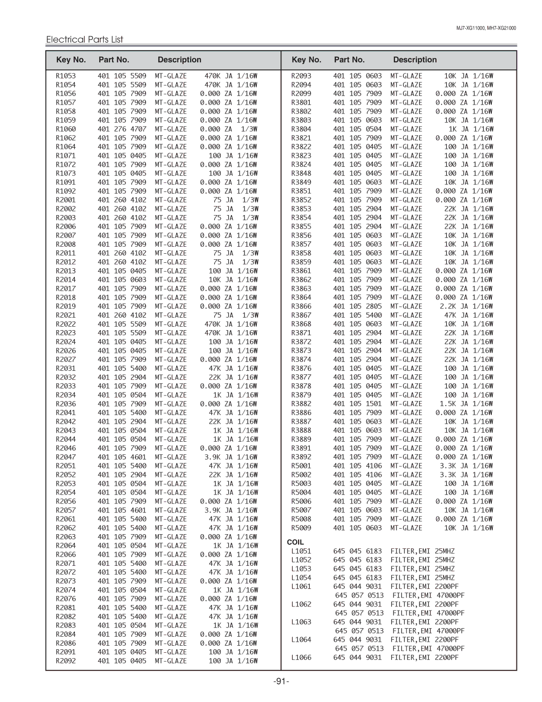 Eiki LC-XG210 service manual FILTER,EMI 25MHZ 