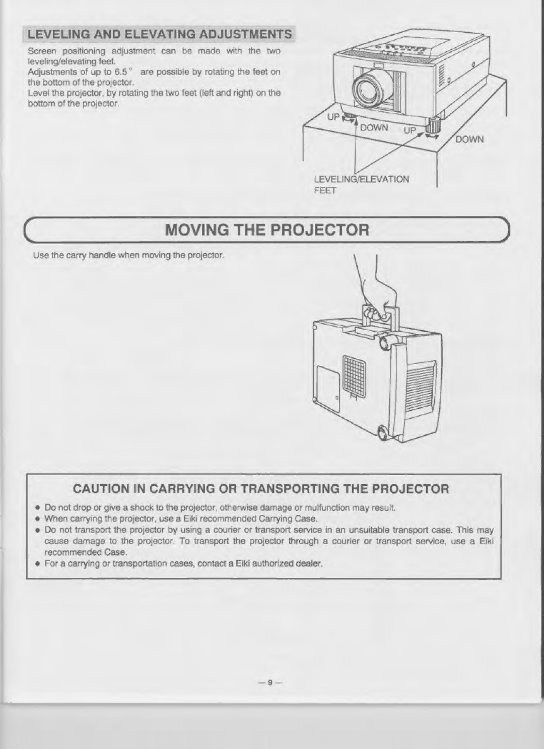 Eiki LC-XGA970U manual 