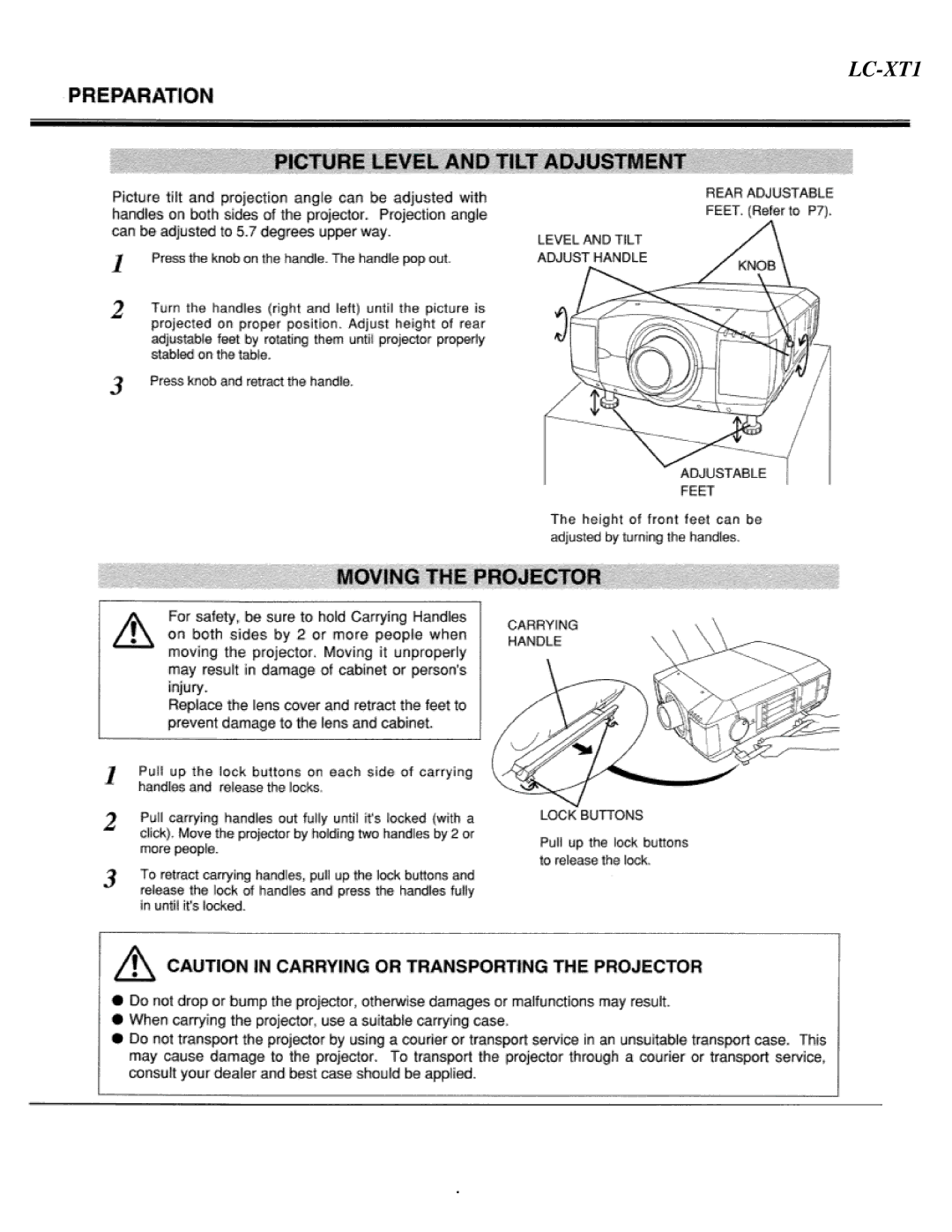 Eiki LC-XT1 instruction manual 