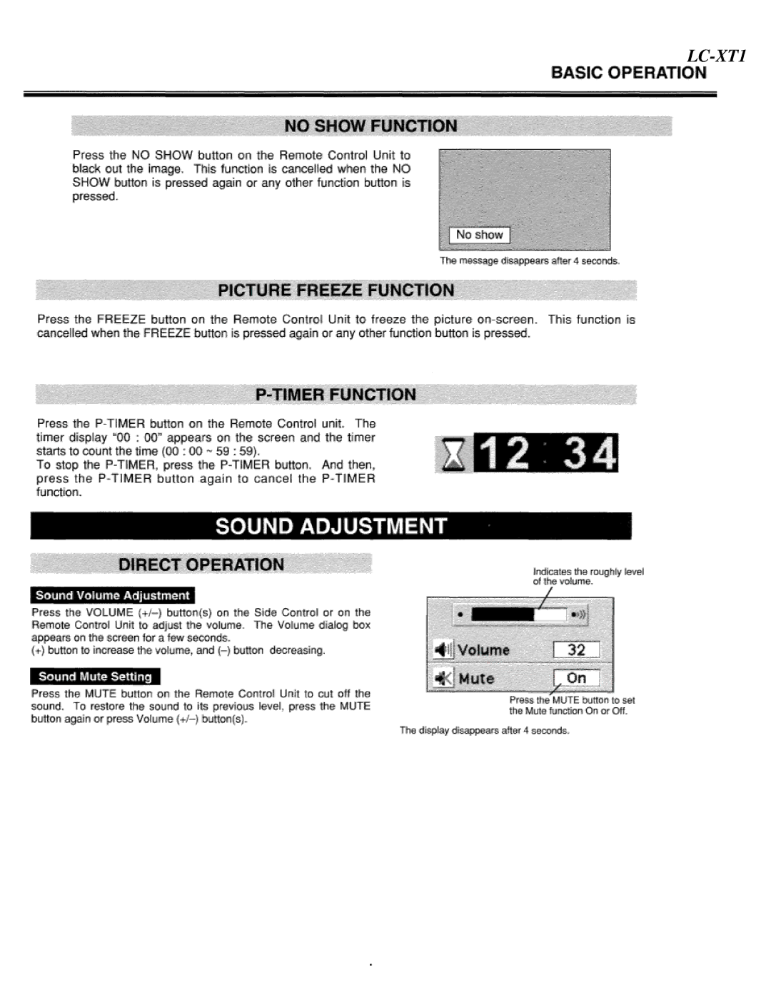 Eiki LC-XT1 instruction manual 