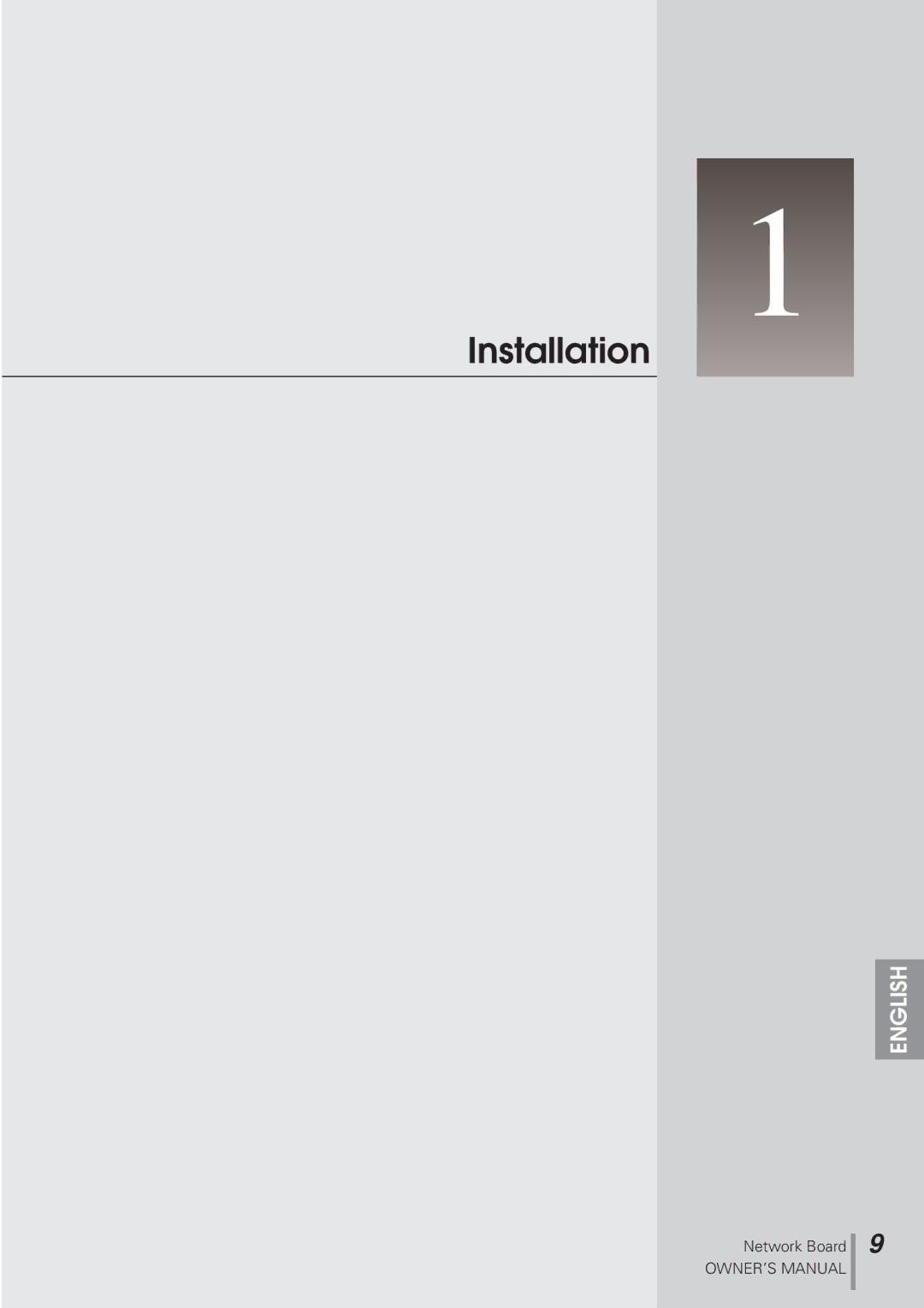 Eiki MD13NET owner manual Installation 