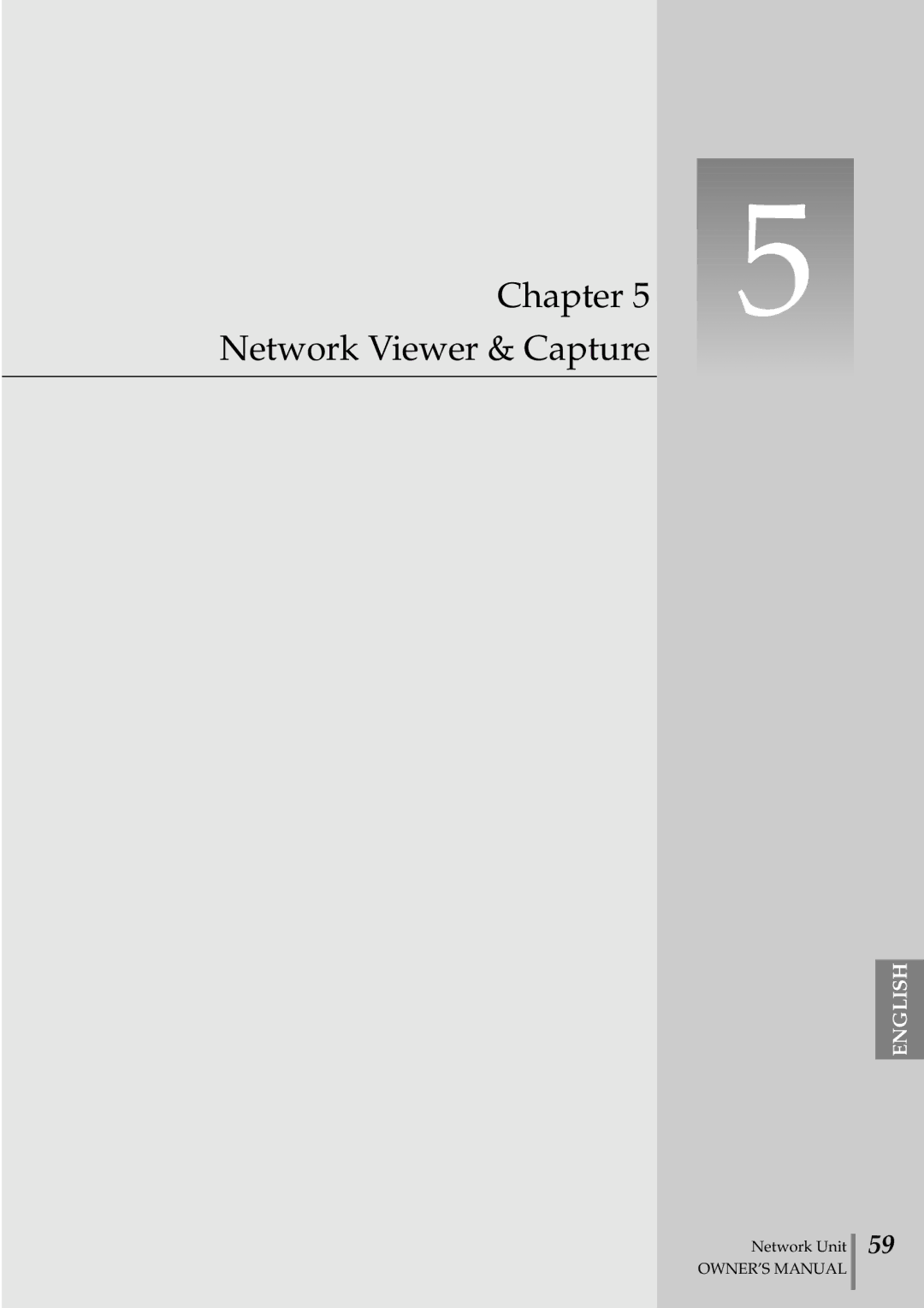 Eiki PjNET-20 owner manual Chapter Network Viewer & Capture 