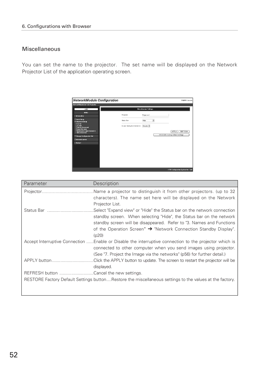 Eiki XG-705A owner manual Miscellaneous 