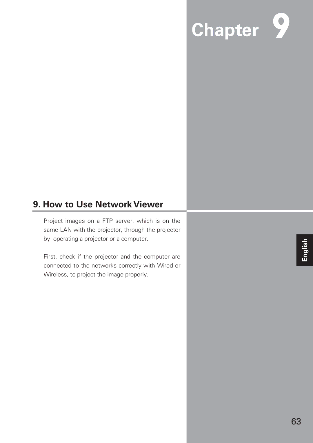 Eiki XG-705A owner manual How to Use Network Viewer 