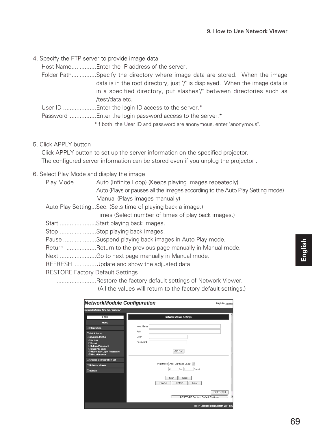 Eiki XG-705A owner manual Refresh 