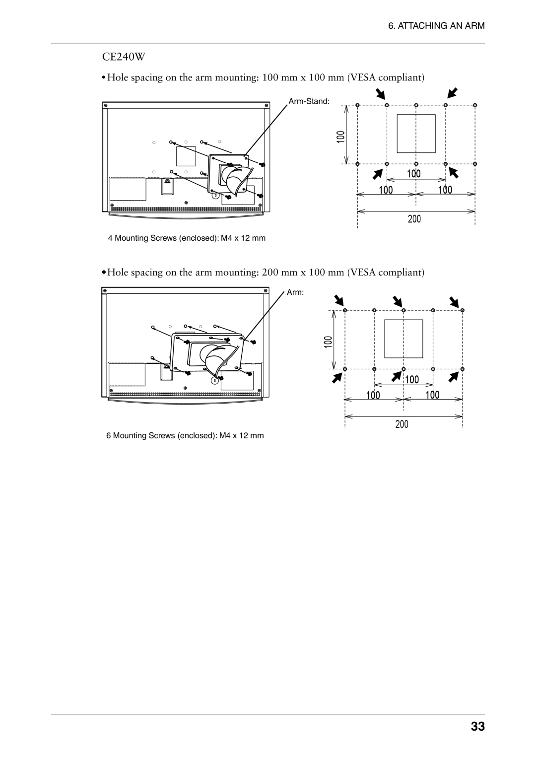 Eizo CE210W, CE240W user manual 100 