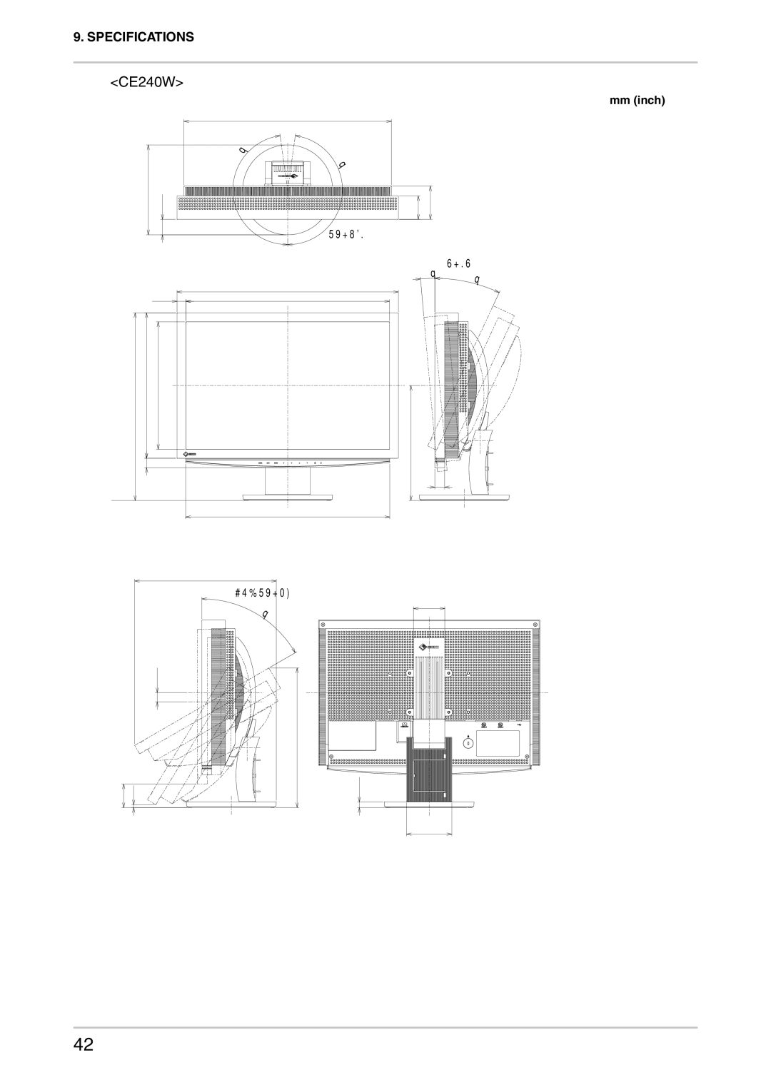 Eizo CE240W, CE210W user manual 