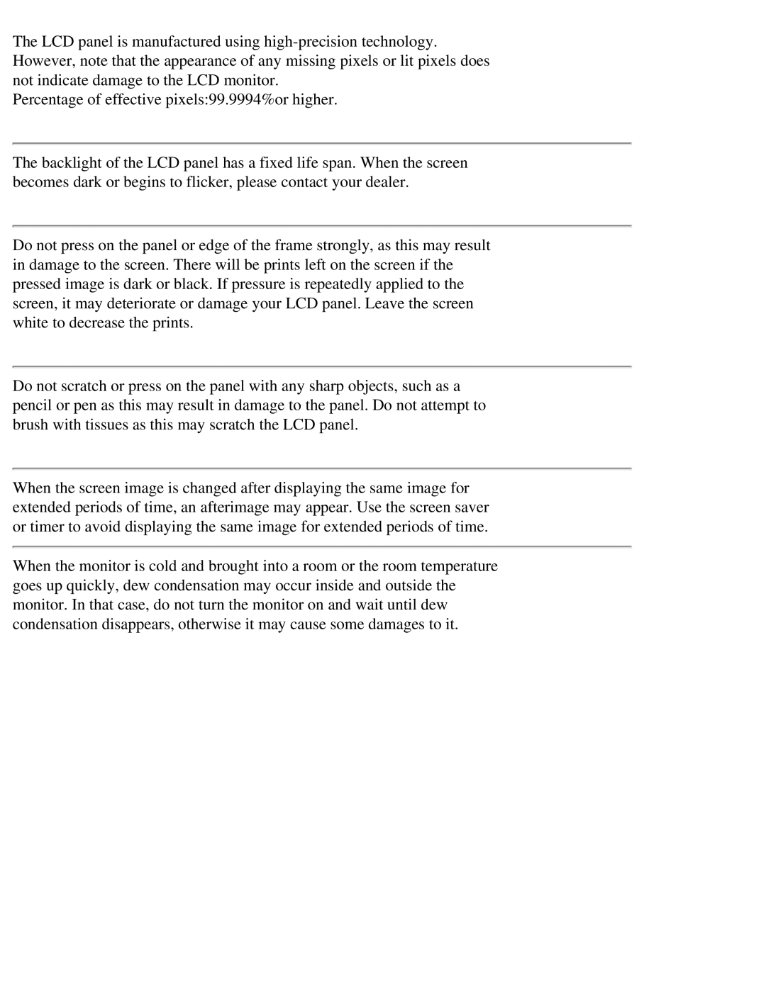 Eizo CG211 manual 