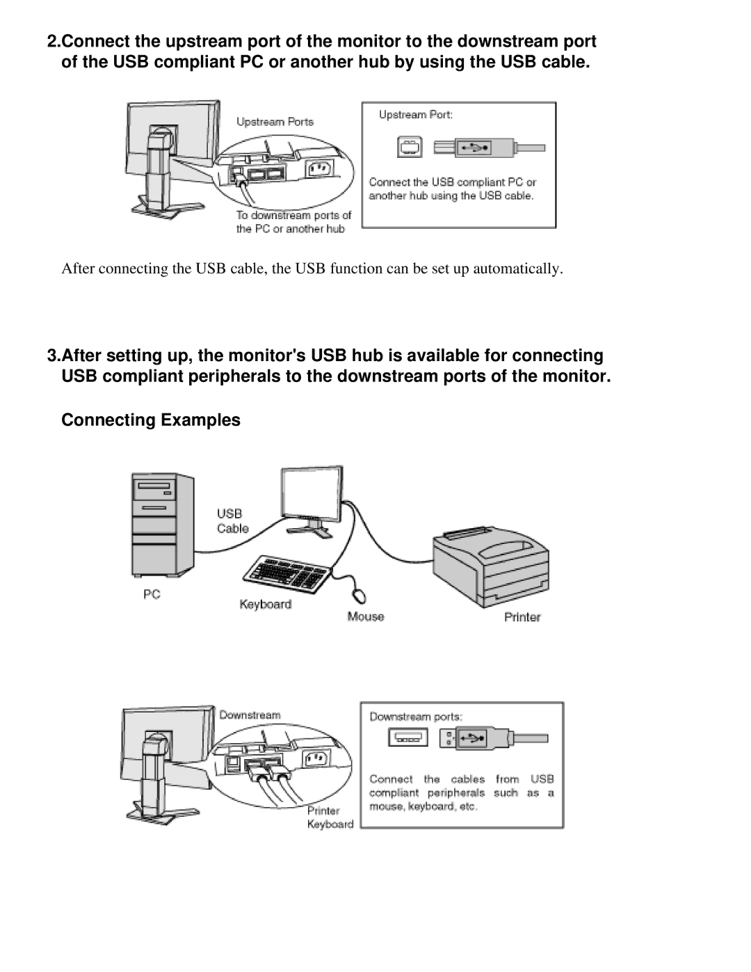 Eizo CG211 manual Connecting Examples 