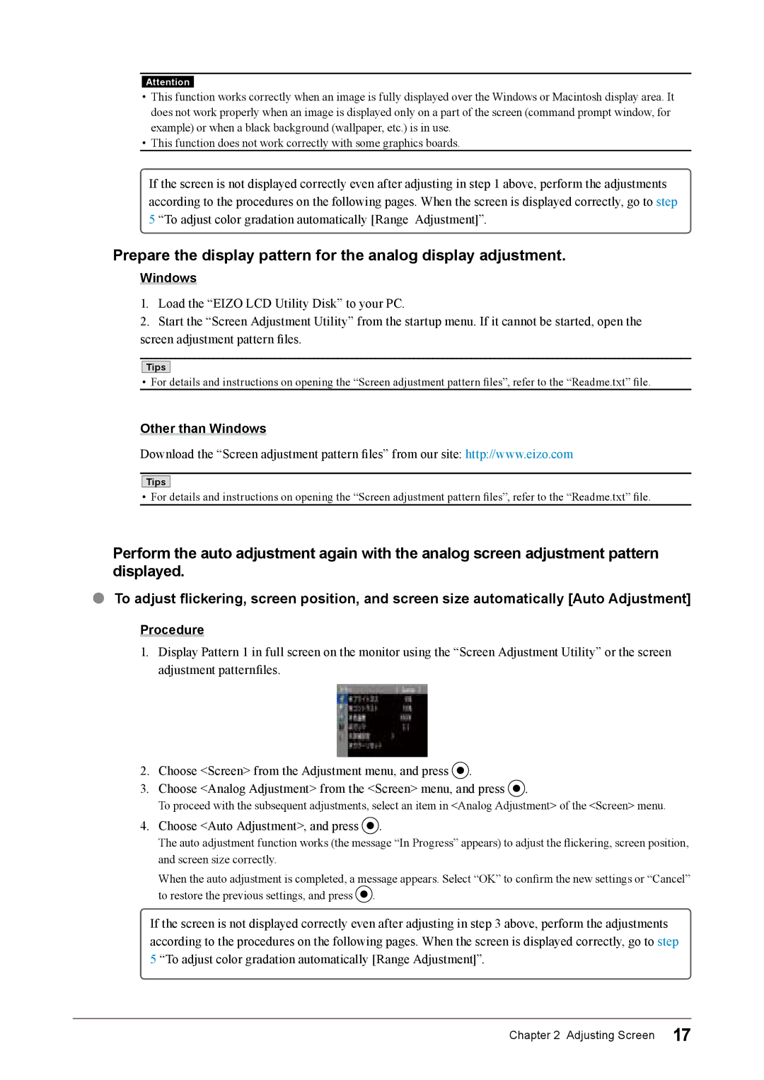 Eizo CG245W user manual Windows 