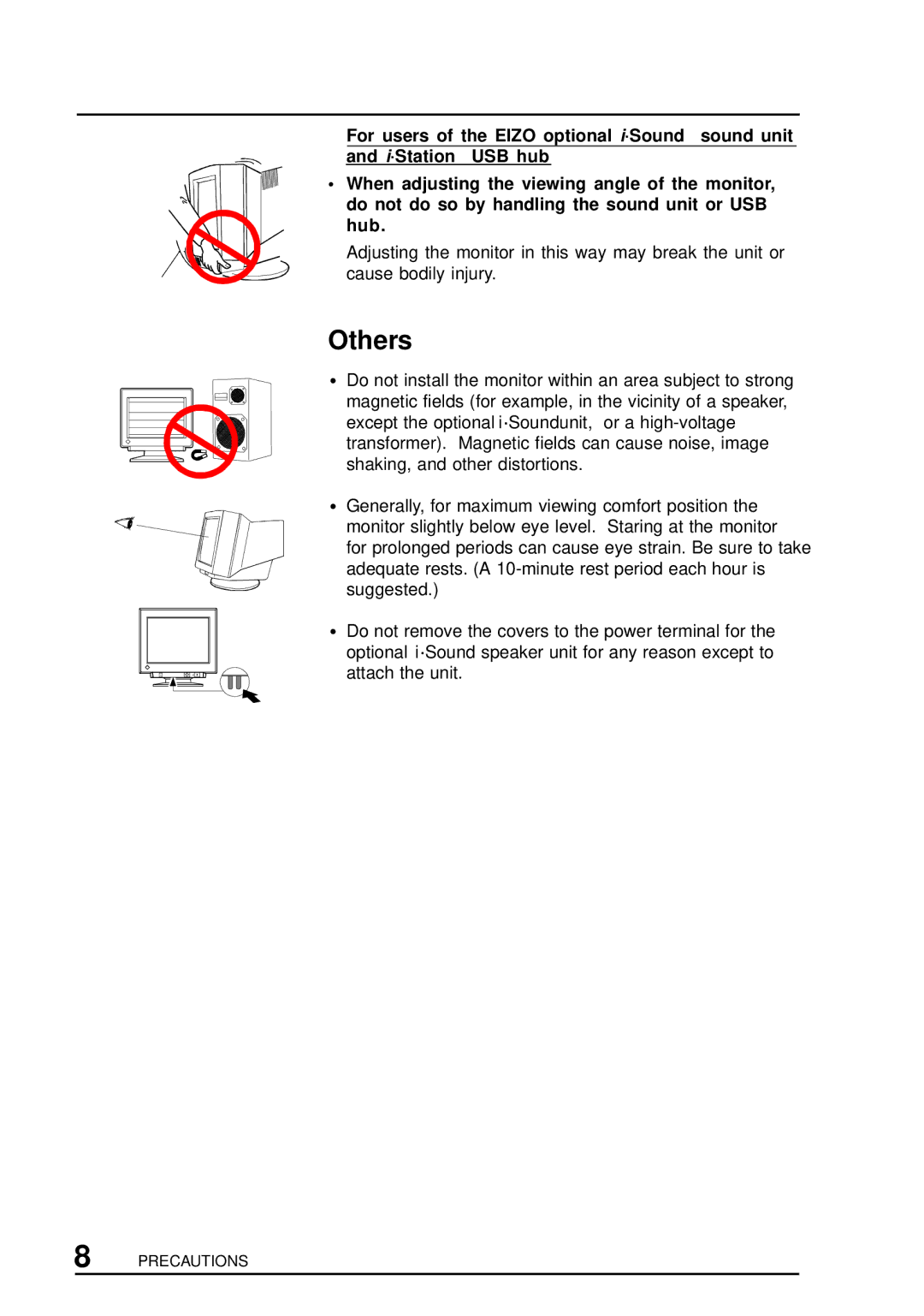 Eizo F67, TX D7, FX D7, T68 user manual Others 