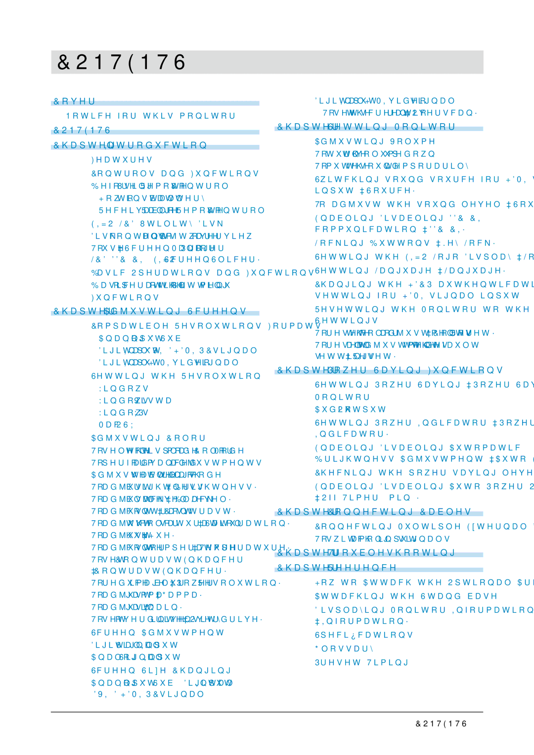 Eizo FS2331 user manual Contents 