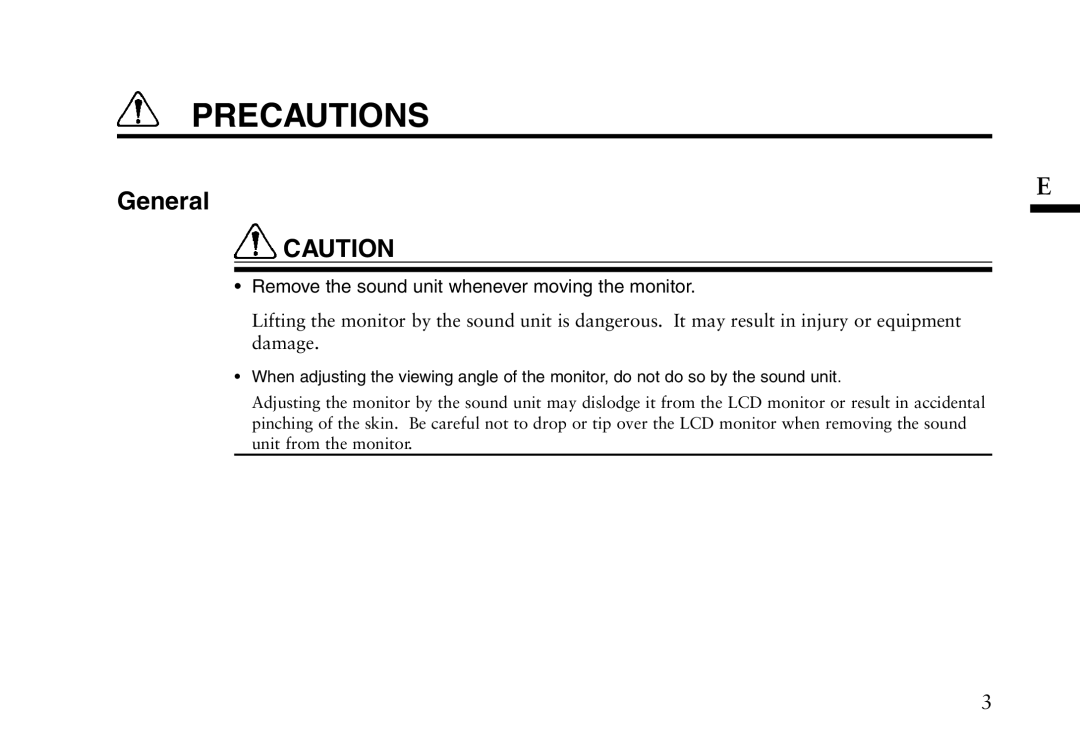 Eizo iSound L2 manual Precautions, General 