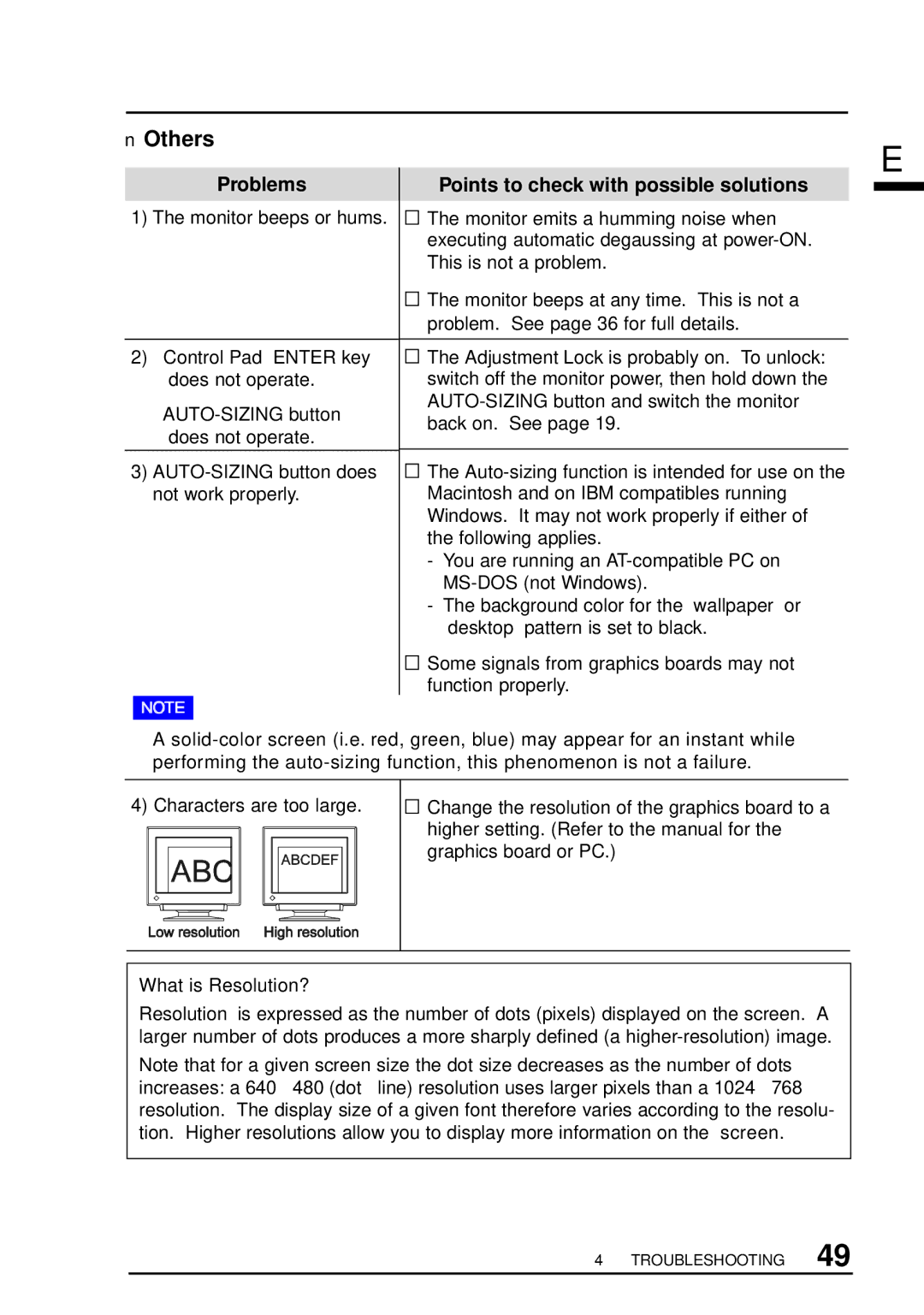 Eizo T960 user manual Others, What is Resolution? 